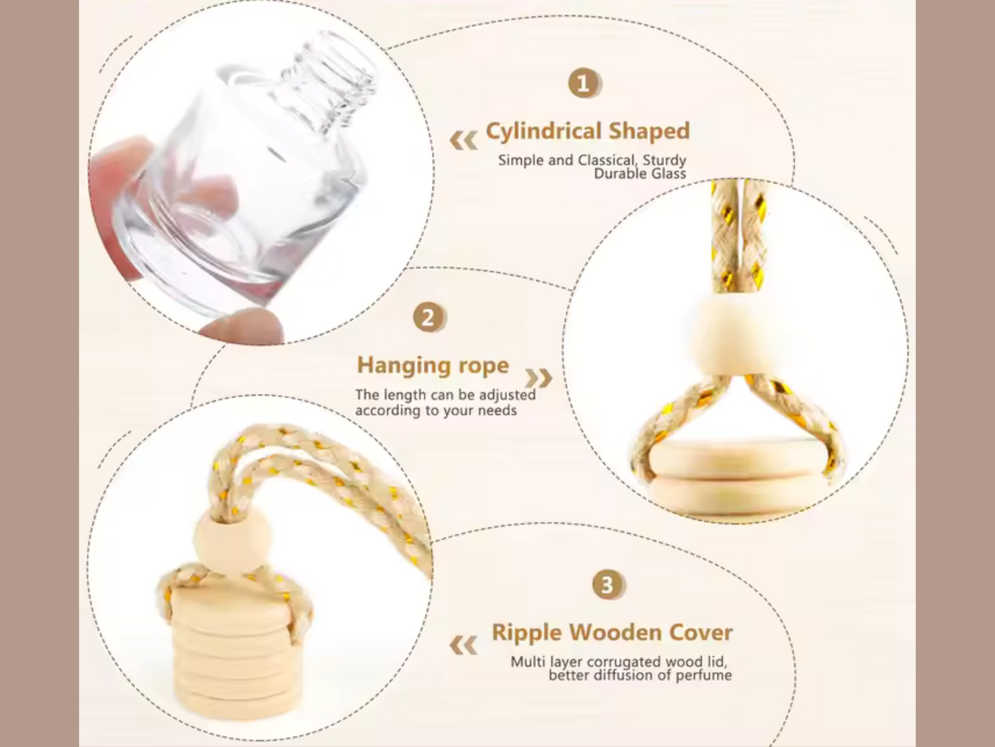 Glass Jar Hanging Car Diffuser