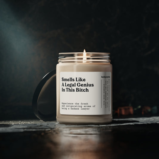 Smells Like Best Lawyer 9oz Soy Candle