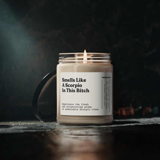 Funny Scorpio 9oz Soy Candle