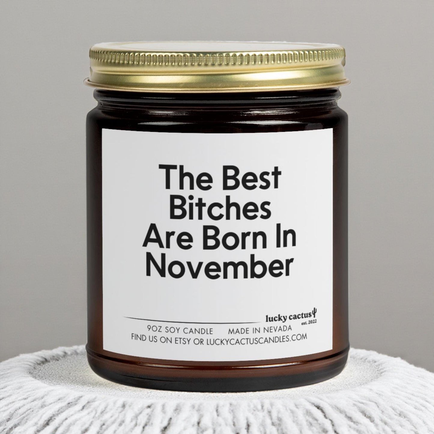 December Birthday Gift Custom Candle The Best Bitches Are Born In December Funny Unique Handmade Zodiac Sagittarius Capricorn Present