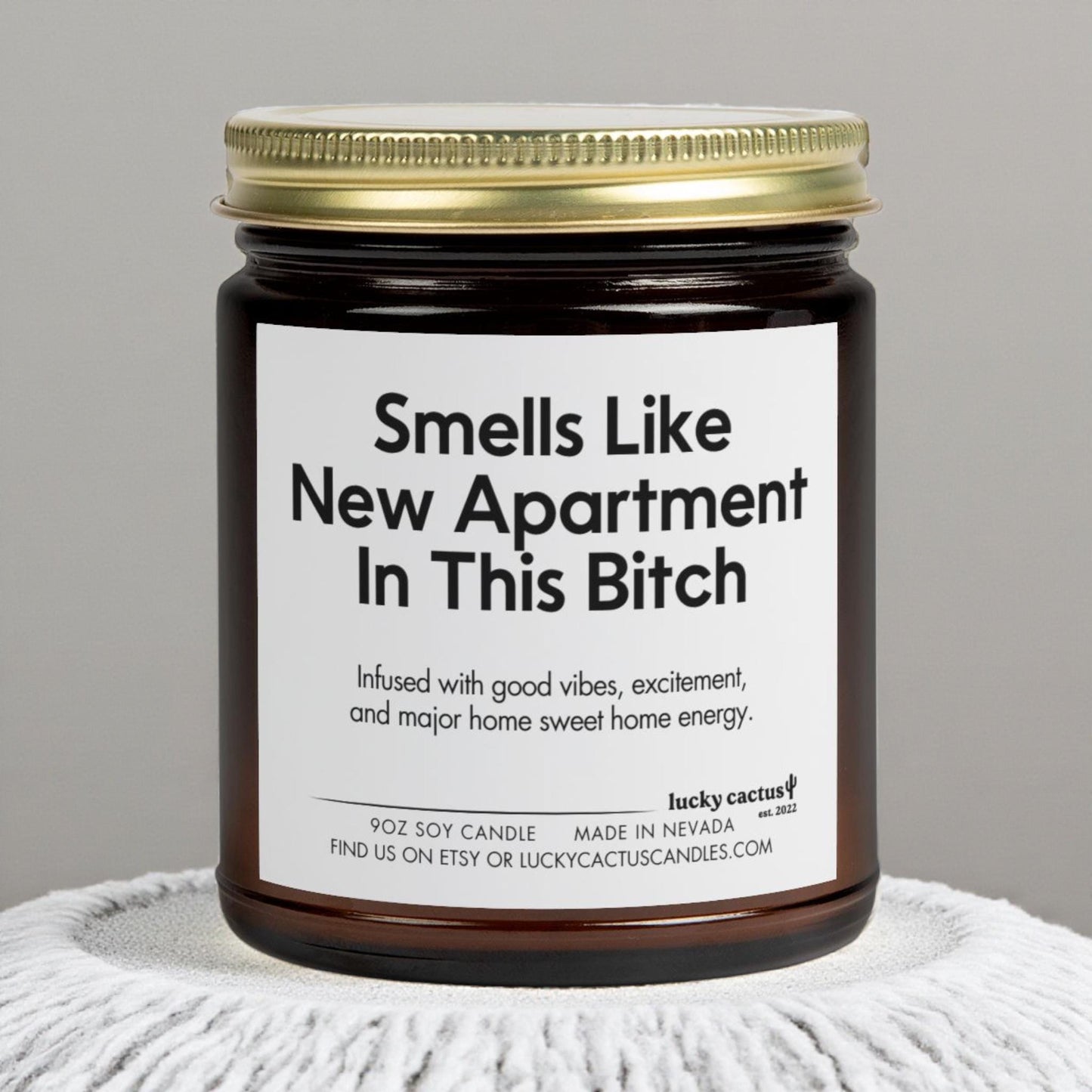 New Apartment Gift, First Apartment Gift, Apartment Housewarming Gift, New Apartment Candle, New Place Gift, Funny Apartment Gift
