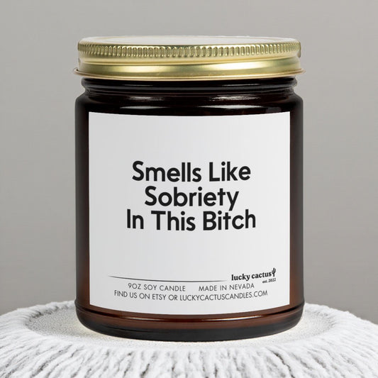 Sobriety Candle, Sobriety Gift, Sober Celebration Gift, Gift For Sobriety, 1 Year Sober, 2 Years Sober, Sober Anniversary Gift, AA Gift