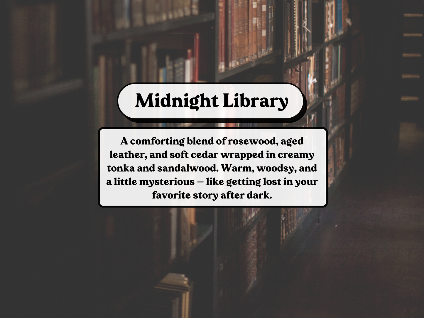Midnight Library Soy Wax Melt