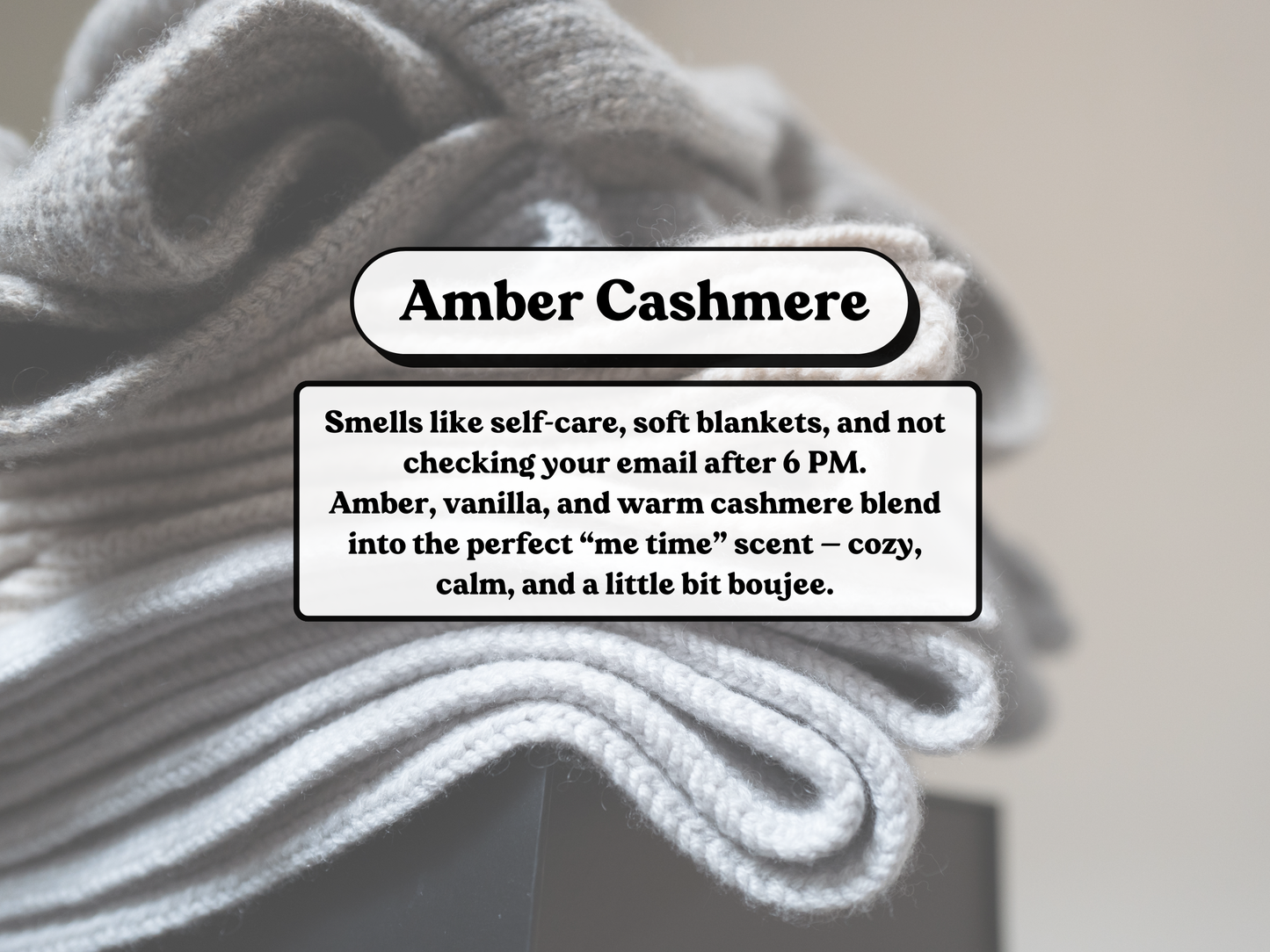 Amber Cashmere Soy Wax Melt