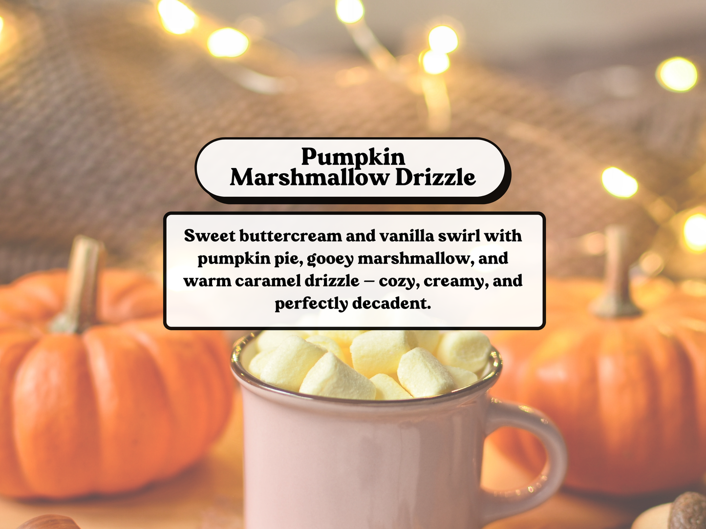 Pumpkin Marshmallow Drizzle Soy Wax Melt